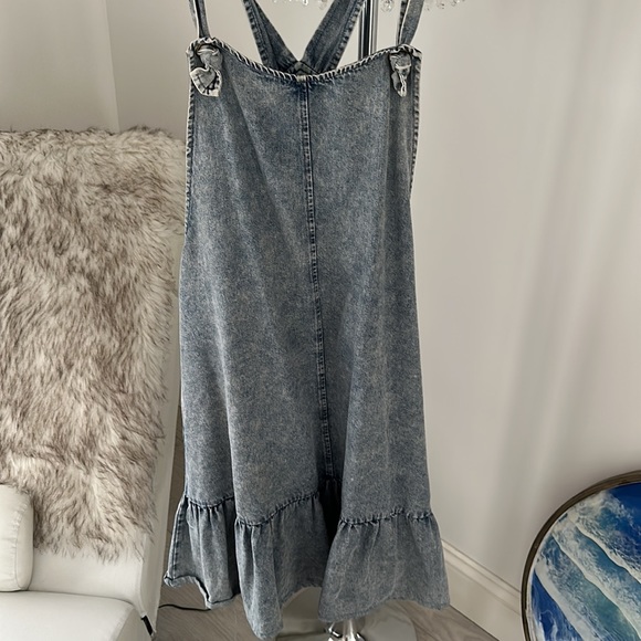 Denim romper dress - Picture 3 of 5